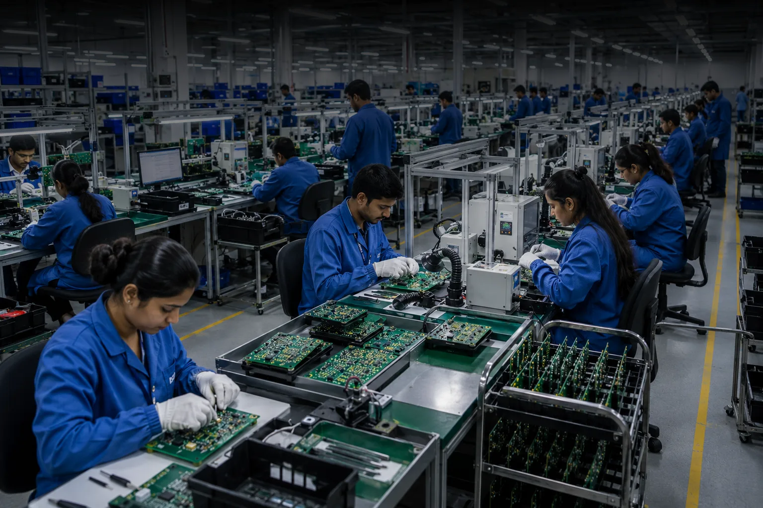 Digital Circuits manufacturing floor